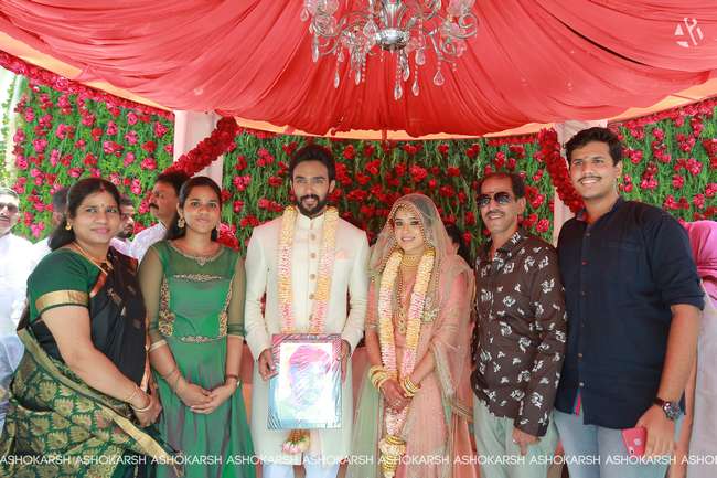 Actor Arav - Actress Raahei Marriage Stills